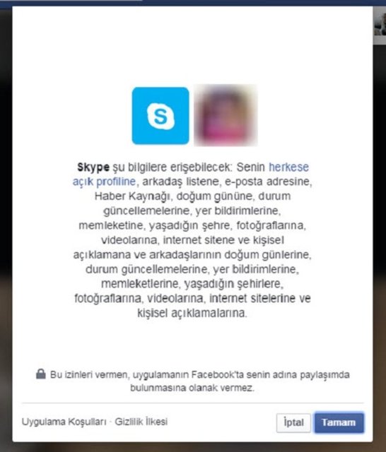 İzin vermediğiniz sürece, Facebook kimliğinizi belli eden bilgileri reklam ortakları veya reklamverenlerle paylaşmaz.