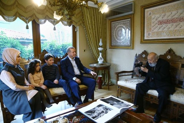 Fotoğraf sanatçısı Ara Güler, Cumhurbaşkanı Recep Tayyip Erdoğan'ın fotoğraflarını çekti. -  