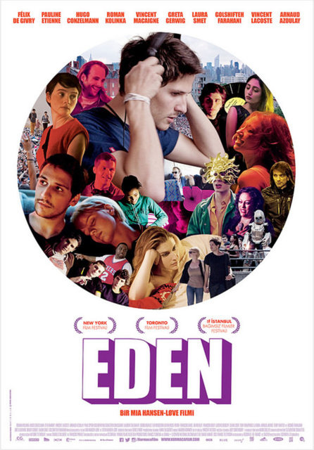   - 19-Cennet (Eden) (2014): "Elveda İlk Aşk" ile tanıdığımız Mia Hansen- Løve, 90'ların yaşam tarzını perdede teneffüs etmemizi sağlıyor. Elektronik müzikle, disko kültürüyle ve DJ'likle ilgili eklektik anlar sunan bir biyografik filme imza atıyor. -  