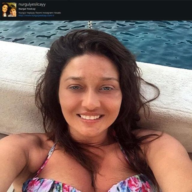 NURGÜL YEŞİLÇAYMakyajsız fotoğrafını paylaşan ünlü oyuncu, tek kelimeyle olay yaratmıştı. Yeşilçay gelen tepkiler sonrasında fotoğrafı kaldırmıştı.