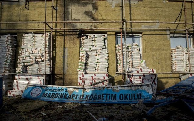 İşte savaş alanına dönen ilçeden kareler... 