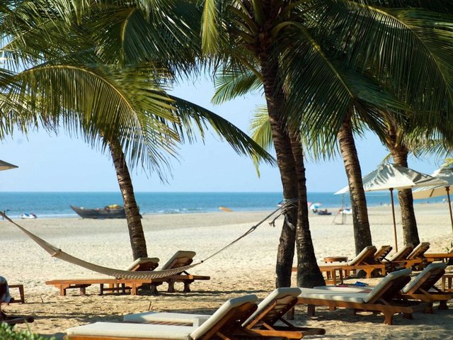 Goa plajı Hindistan  -  
