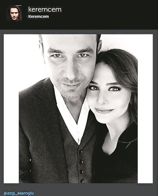 Adının anıldığı güzel oyuncuyla, dizi ve set dışında böyle poz veren yakışıklı oyuncu, "Artık aşkını ilan ediyor" dedirtmişti.