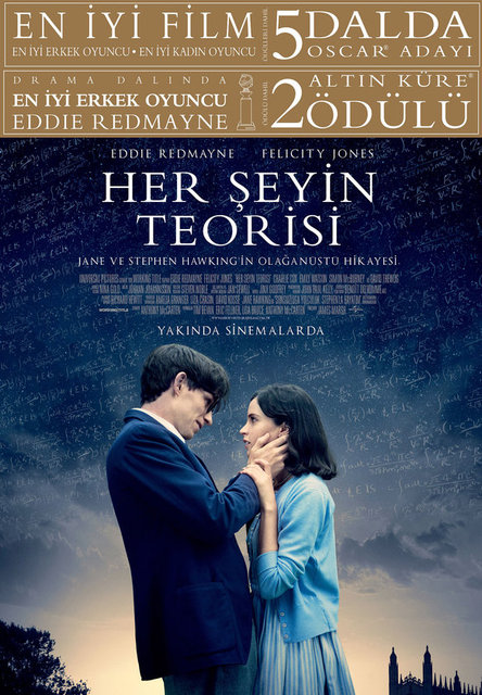 25-Her Şeyin Teorisi (The Theory of Everything) (2014): Oscar için üretilen ısmarlama Stephen Hawking biyografisi, geçen sezonun mendil eskiten filmiydi. Sadece Eddie Redmayne'in fiziksel dönüşümle hayran bırakan performansıyla anılacak. -  