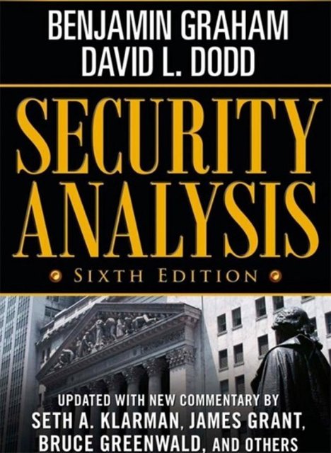 Security AnalysisYazar: Benjamin Graham ve David L.Dodd