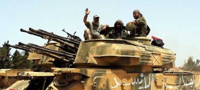 23 mm ZSU-23-4 Uçaksavar tank - DAEŞ'in elinde 2 tane bulunan uçaksavar taşıyıcı araçlar Suriye ordu cephanesinden ele geçirildi.