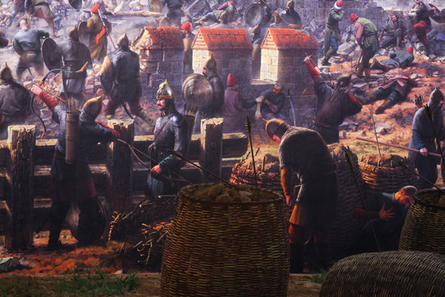 24 MayısSurlara karşı yoğun topçu ateşi sürerken, Eğrikapı'da altıncı Osmanlı tüneli fark edilerek karşı lağımla etkisizleştirildi.