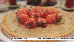 Zübeyde Hanımın çay saati menüsünden "Patlıcanlı Tart"