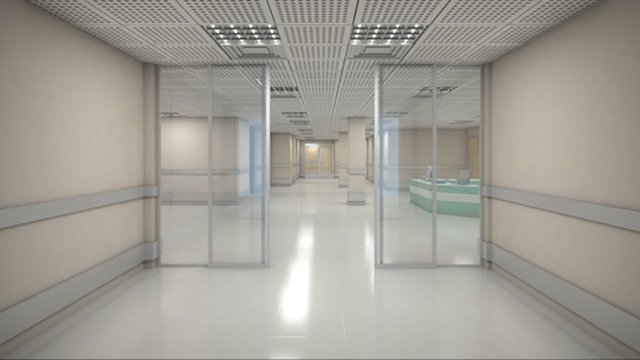 Hastane koridorları savaş gibi durumlar için daha büyük inşaa edilir.