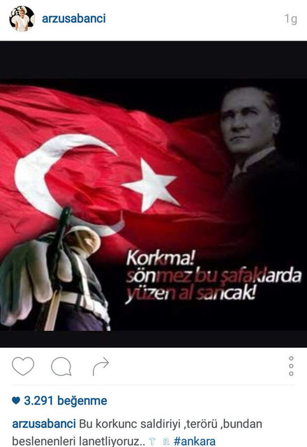 ARZU SABANCI'NIN INSTAGRAMDAN PAYLAŞTIĞI FOTOĞRAF