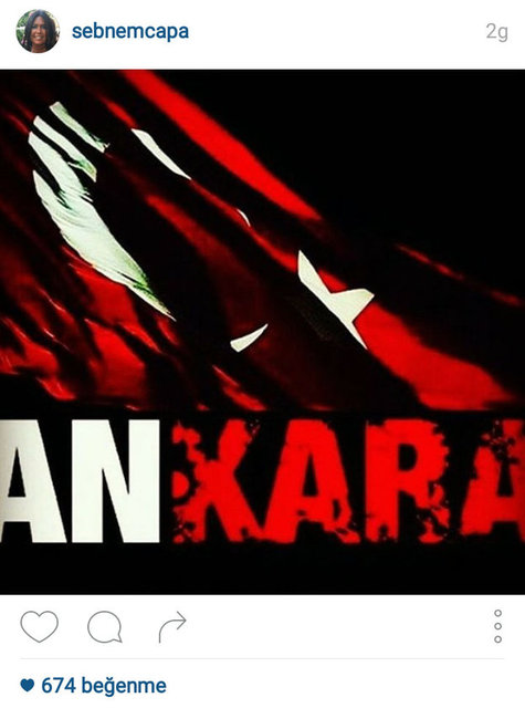 ŞEBNEM ÇAPA'NIN INSTAGRAMDAN PAYLAŞTIĞI FOTOĞRAF