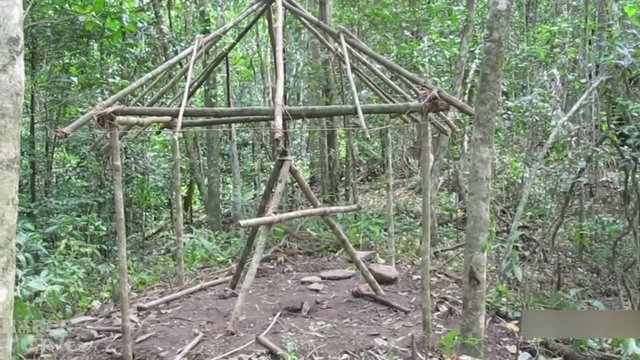 Sığınağın iskeleti hazır durumda...