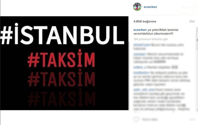 ECE ERKENYa yeter!Allah belanızı versin!defolun ülkemizden!!!!