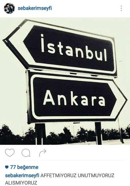 SEBA GÜCEYLİOĞLU'NUN SOSYAL MEDYADAN PAYLAŞTIĞI FOTOĞRAF