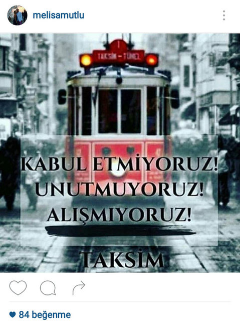 MELİSA MUTLU'NUN SOSYAL MEDYADAN PAYLAŞTIĞI FOTOĞRAF
