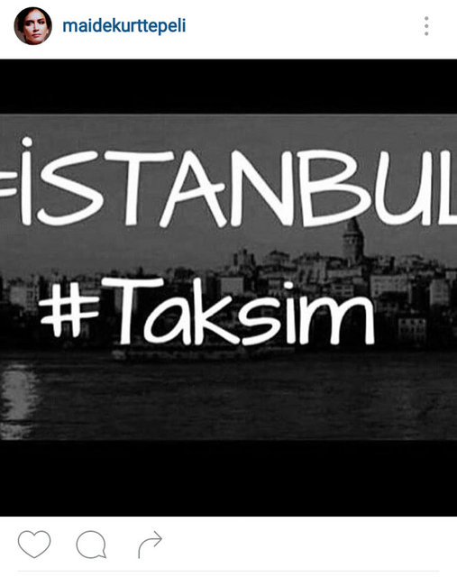 MAİDE KURTTEPELİ'NİN SOSYAL MEDYADAN PAYLAŞTIĞI FOTOĞRAF