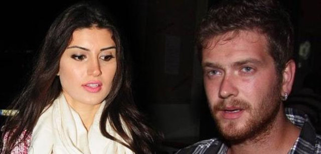 İdil Fırat ile Engin Öztürk'ün aşkı kumların üzerine yazılmış isimlerinin baş harfleriyle ortaya çıktı.