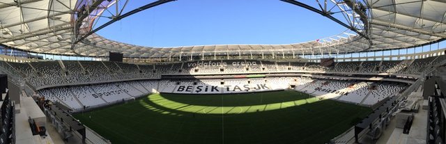 Vodafone Arena'daki bir diğer dikkati çeken ayrıntı ise zemin için kullanılan hibrit çim oldu.
