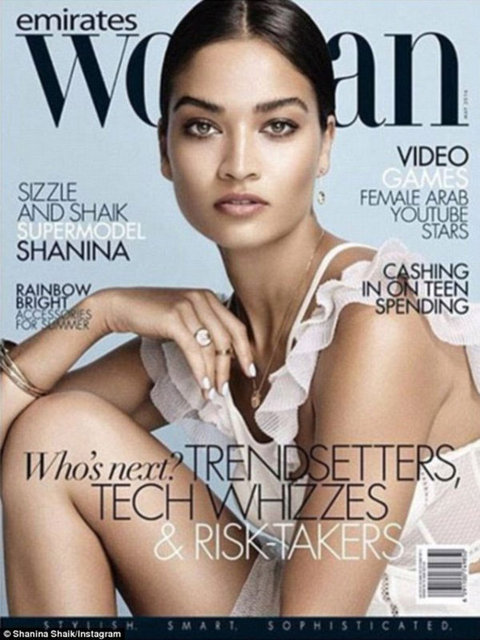 GAZETE HABERTÜRKVictoria's Secret meleği Avustralyalı Shanina Shaik, Emirates Woman Dergisi'ne kapak oldu. 