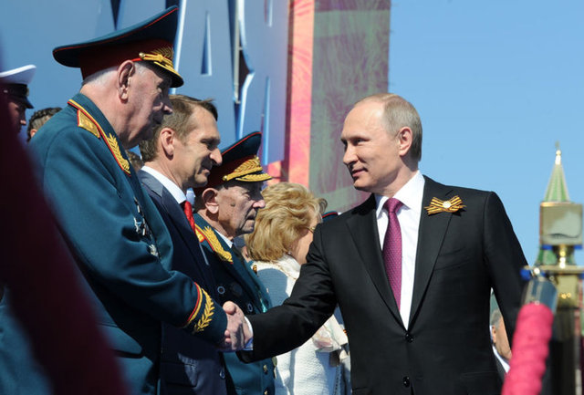 Rusya Devlet Başkanı Vladimir Putin'in konuşma yaptığı töreni Kazakistan Devlet Başkanı Nursultan Nazarbayev de takip etti.