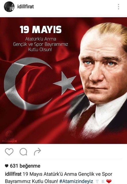 İDİL FIRAT'IN SOSYAL MEDYADAN PAYLAŞTIĞI FOTOĞRAF