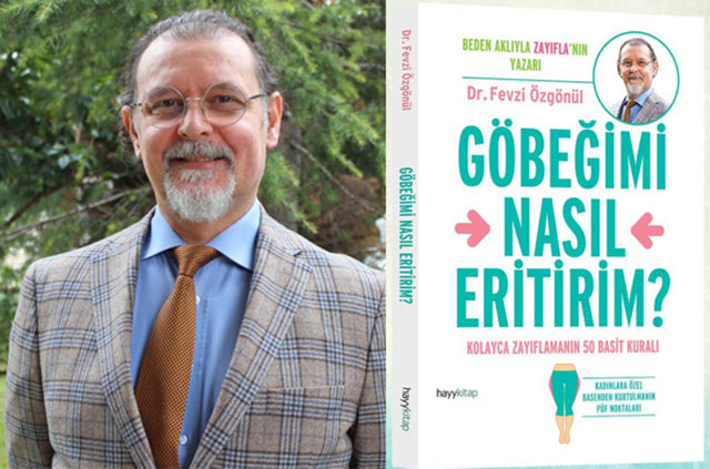 Dr. Fevzi Özgönül ise "Göbeğimi Nasıl Ertirim?" kitabında aşırı iştah probleminden, tatlı krizlerinden, abur cubur yeme alışkanlıklarından kolaylıkla nasıl kurtulabileceğimizi anlatıyor...