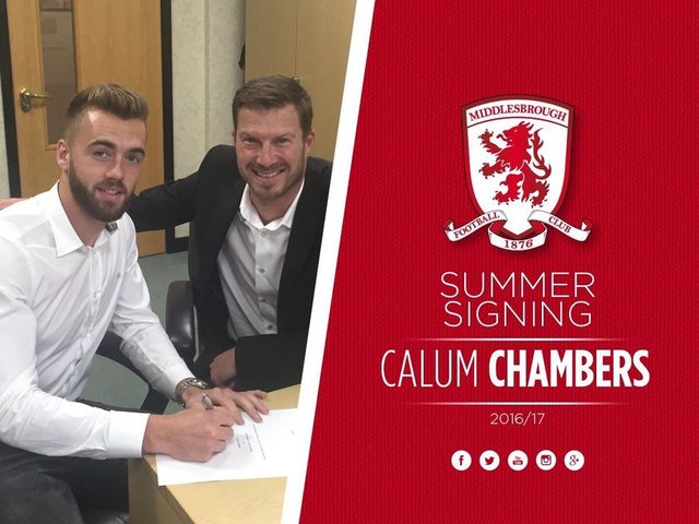 CALUM CHAMBERSArsenal > Middlesbrough (Kiralık)