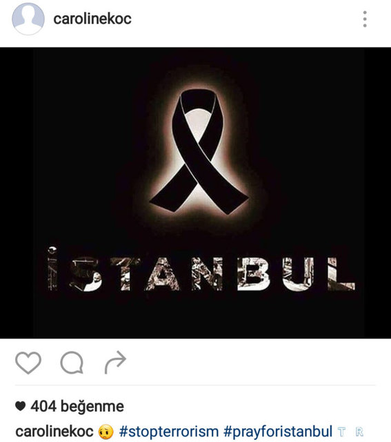 CAROLINE KOÇ'UN SOSYAL MEDYADAN PAYLAŞTIĞI FOTOĞRAF