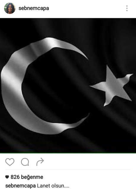 ŞEBNEM ÇAPA'NIN SOSYAL MEDYADAN PAYLAŞTIĞI FOTOĞRAF