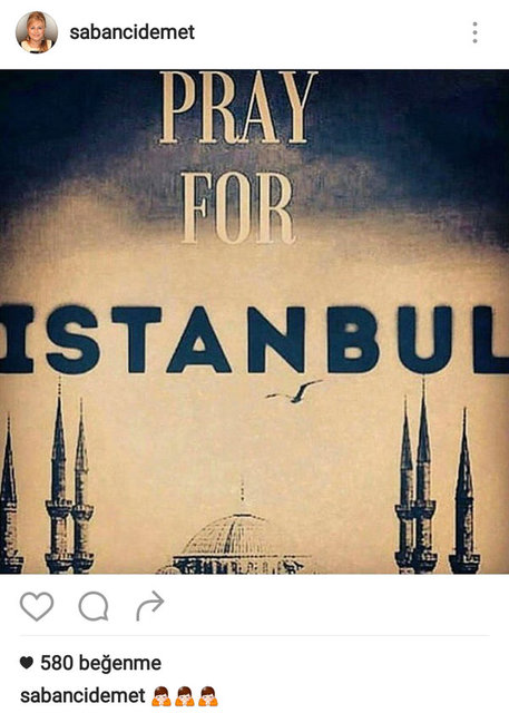 DEMET SABANCI ÇETİNDOĞAN'IN SOSYAL MEDYADAN PAYLAŞTIĞI FOTOĞRAF