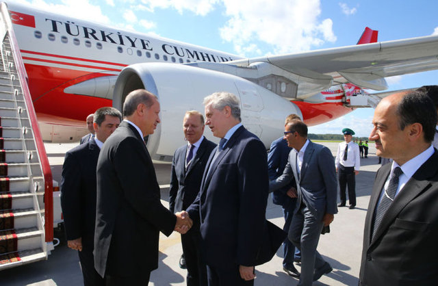 Erdoğan ardından Putin ile Konstantin Sarayı'nda bir araya geldi. -  