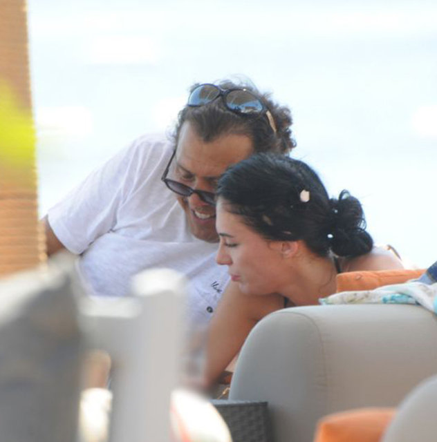 İkili önceki gün Türkbükü'nde objektiflere takıldı. 