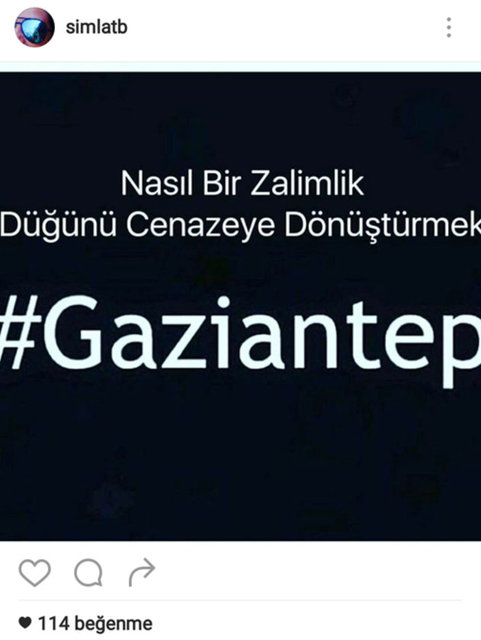 SİMLA BEYAZIT'IN SOSYAL MEDYADAN PAYLAŞTIĞI FOTOĞRAF