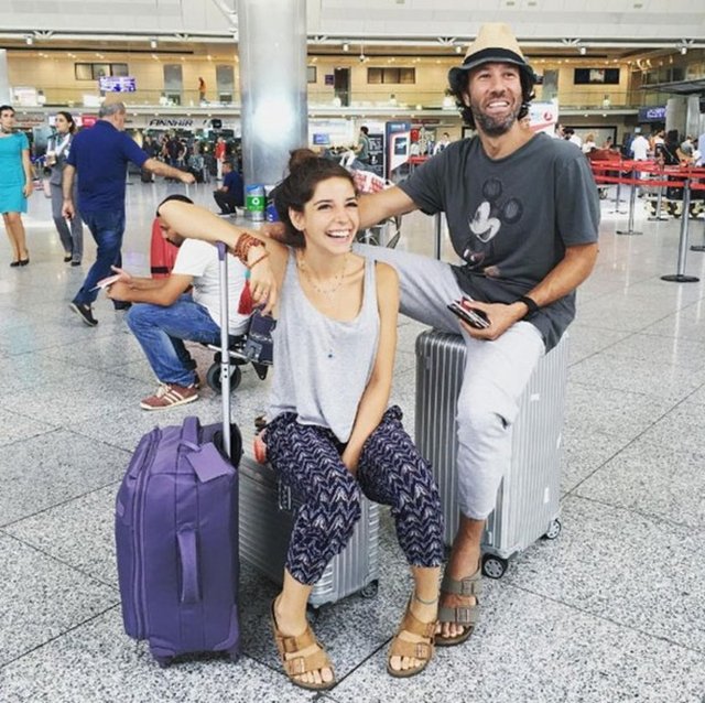 Bodrum'daki nikah töreninin ardından Amerika'ya giden çift, gezmedik yer bırakmadı.