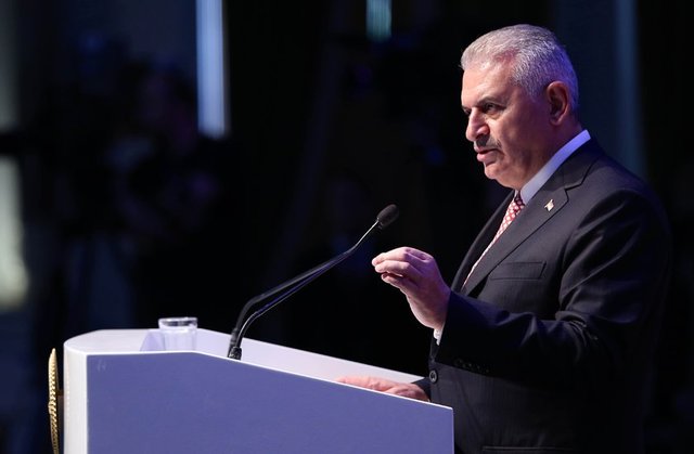Başbakan Binali Yıldırım konferansta bir konuşma yaptı.