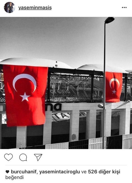 YASEMİN MASİS'İN SOSYAL MEDYADAN PAYLAŞTIĞI FOTOĞRAF