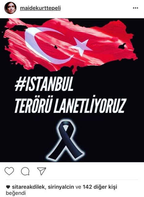 MAİDE KURTTEPELİ'NİN SOSYAL MEDYADAN PAYLAŞTIĞI FOTOĞRAF