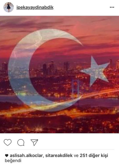 İPEK ABDİK'İN SOSYAL MEDYADAN PAYLAŞTIĞI FOTOĞRAF