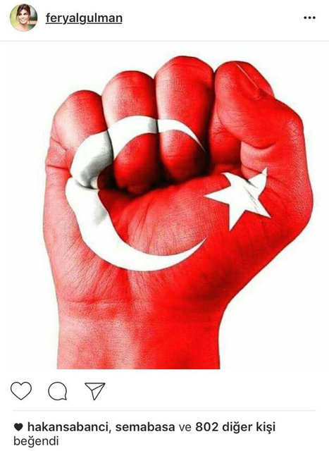 FERYAL GÜLMAN'IN SOSYAL MEDYADAN PAYLAŞTIĞI FOTOĞRAF