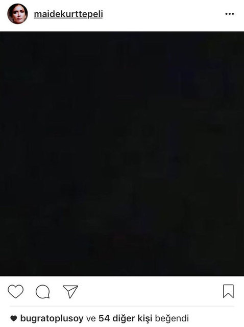 MAİDE KURTTEPELİ'NİN SOSYAL MEDYADAN PAYLAŞTIĞI FOTOĞRAF