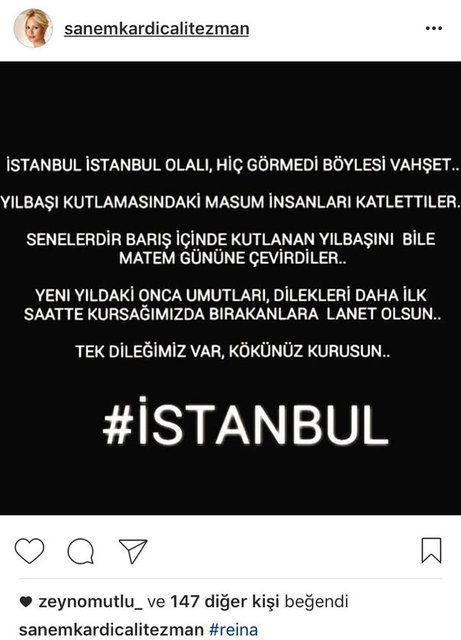 SANEM TEZMAN'IN SOSYAL MEDYADAN PAYLAŞTIĞI FOTOĞRAF