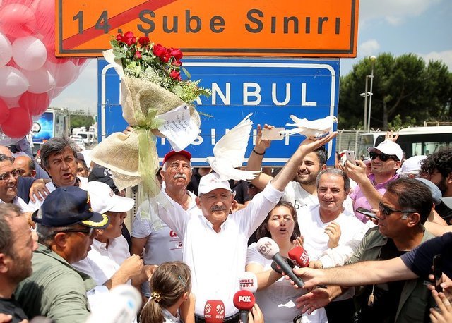 KILIÇDAROĞLU'NUN YÜRÜYÜŞÜNÜN 23. GÜNÜ -   - CHP lideri 23. günde İstanbul'a giriş yaptı. 