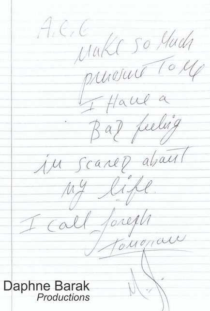 Michael Jackson'ın el yazısıyla yazıldığı iddia edilen notlar.