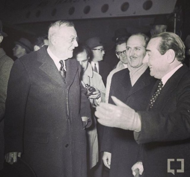 ABD Dışişleri Bakanı John Foster Dulles Ankara Ziyaretinde Başbakan Adnan Menderes İle Birlikte