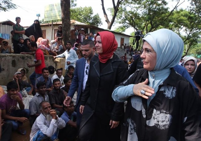Heyette, TİKA Başkanı Serdar Çam, AFAD Başkanı Mehmet Güllüoğlu, Kızılay Genel Müdürü İbrahim Altan, TÜRGEV Başkanı Arzu Akalın ve KADEM Başkanı Sare Aydın da yer alıyor.