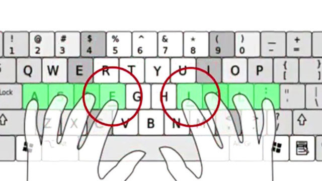 Çıkıntılar sayesinde klavyeye bakmadan hangi harfler üzerinde durduğunuzu bulabilirsiniz.