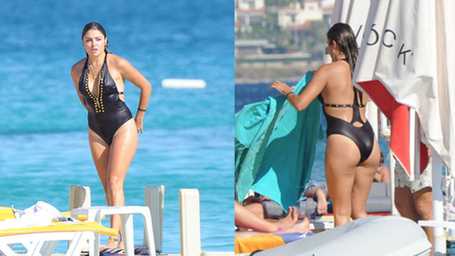 Hande Erçel geçen Temmuz ayında Çeşme'de böyle görüntülenmişti.