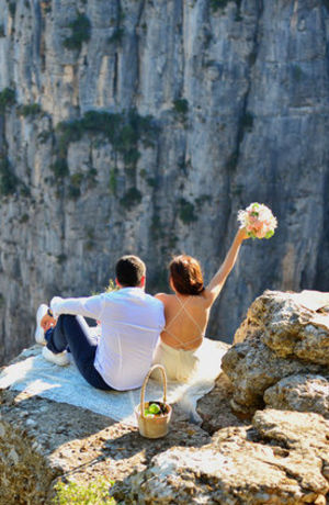 Uçurum manzarası, gelin ve damatların gözdesi