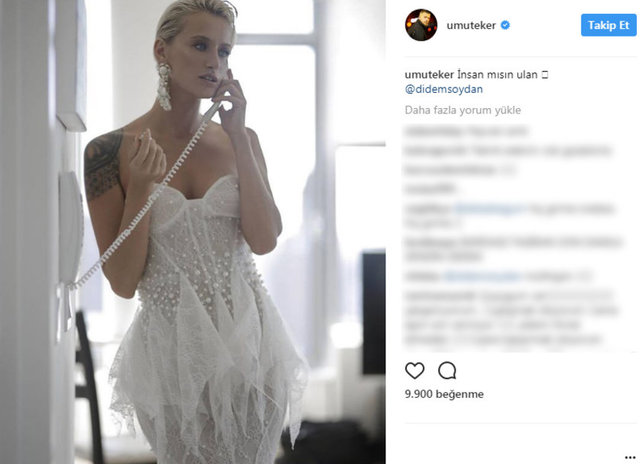 Daha sonra bir dönem flört ettiği ve sonrasında arkadaş kalmayı başardığı model Umut Eker kendi hesabından Soydan'ın fotoğrafını paylaşarak "İnsan mısın ulan" notunu düşerek, Soydan'ın paylaşımına esprili bir iltifatta bulundu. -  