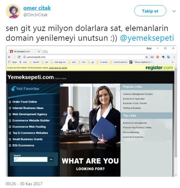 Türkiye'de birçok kişinin yemek siparişi için kullandığı YemekSepeti'nin web sayfası ve mobil uygulaması çalışmayınca sosyal medya kullanıcıları da boş durmadı. İşte güldüren o tweetler...